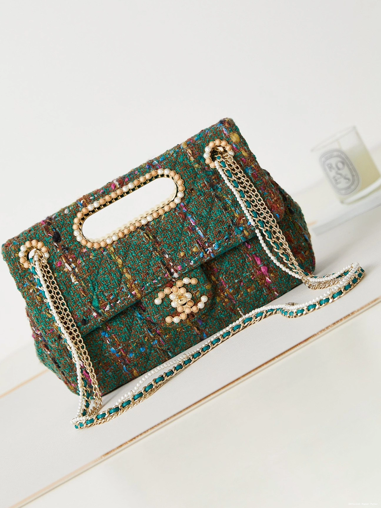 HyperPeter LARGE CHANEL HANDLE BAG WITH FLAP TOP 0731